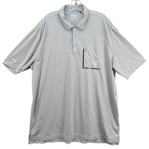 PING Golf Polo Shirt Mens Size XL Gray Activewear Performance Athleisure Stretch